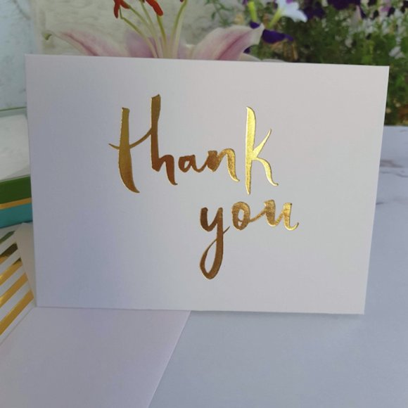 ♠️KATE SPADE Paint Brush Thank You Card Set - Picture 4 of 7